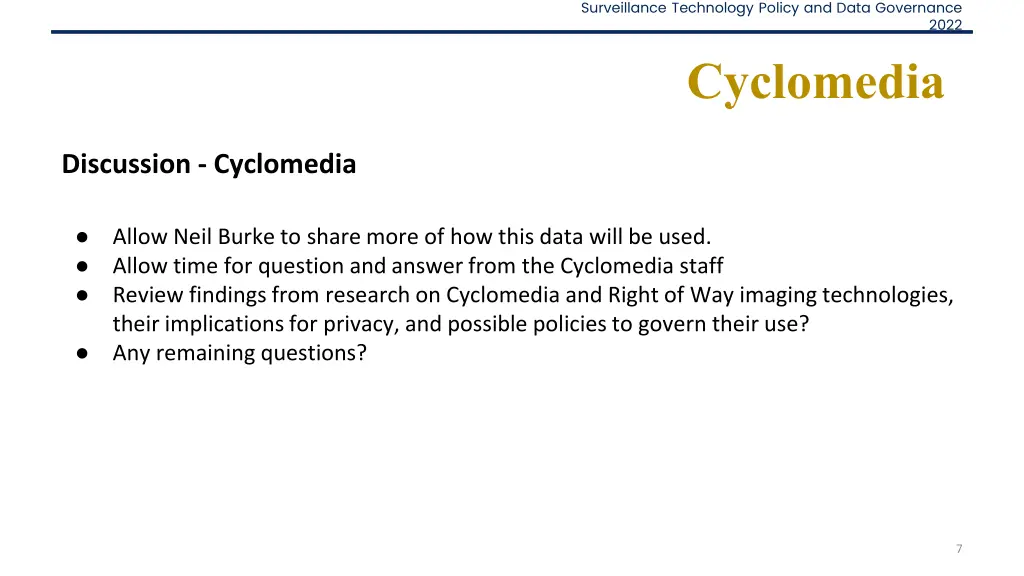 surveillance technology policy and data governance 5