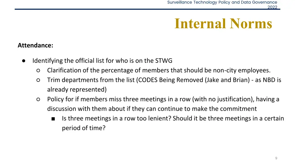 surveillance technology policy and data governance 7