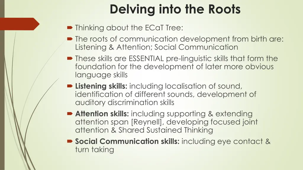 delving into the roots