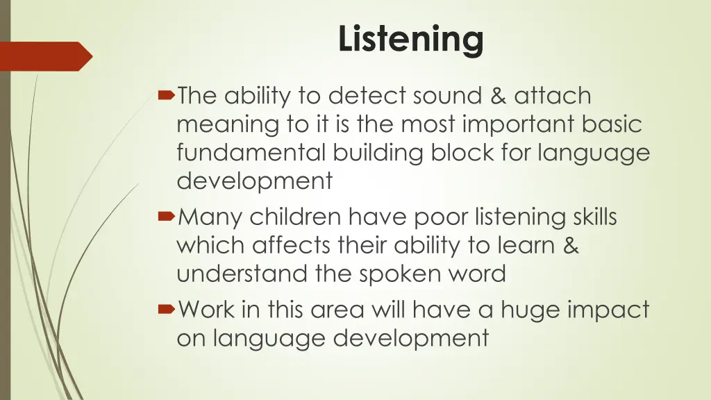 listening