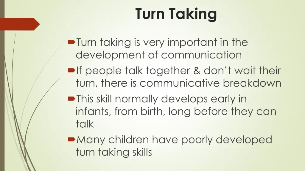 turn taking