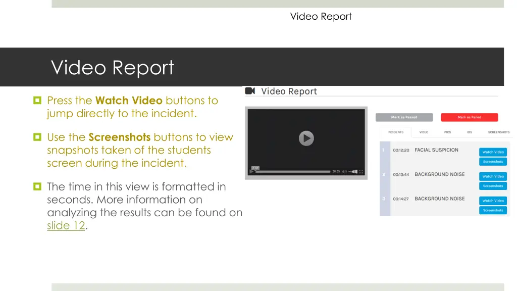video report