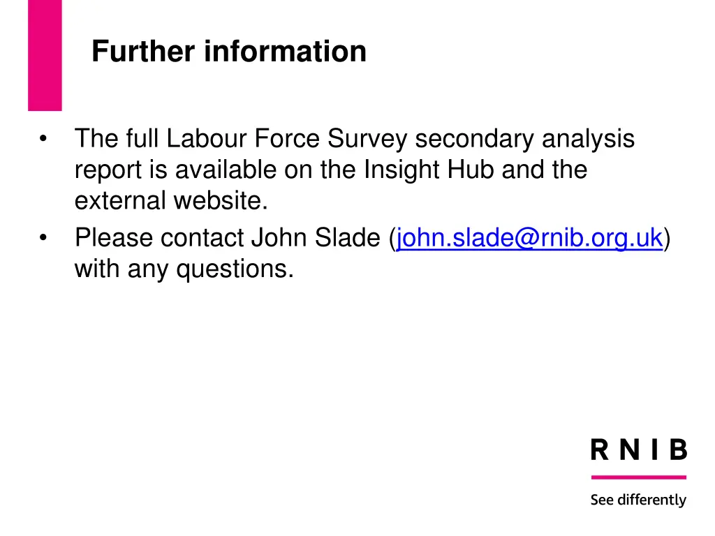 further information
