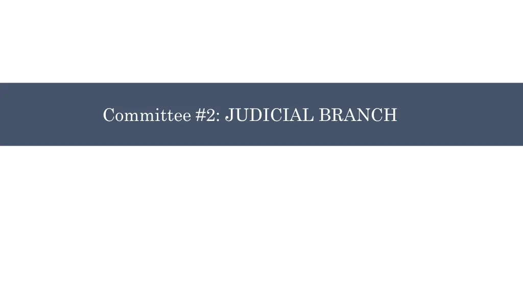committee 2 judicial branch