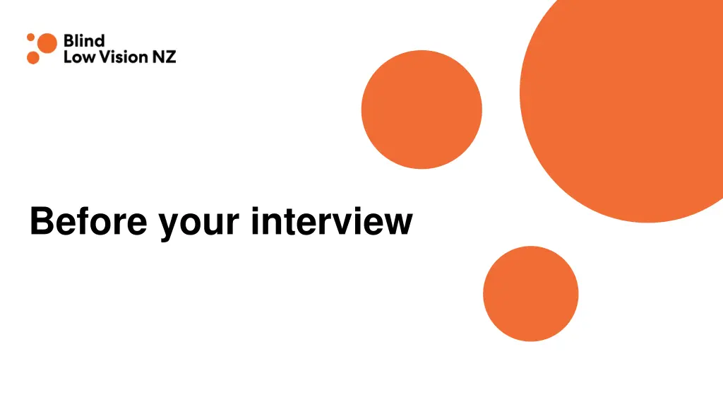 before your interview