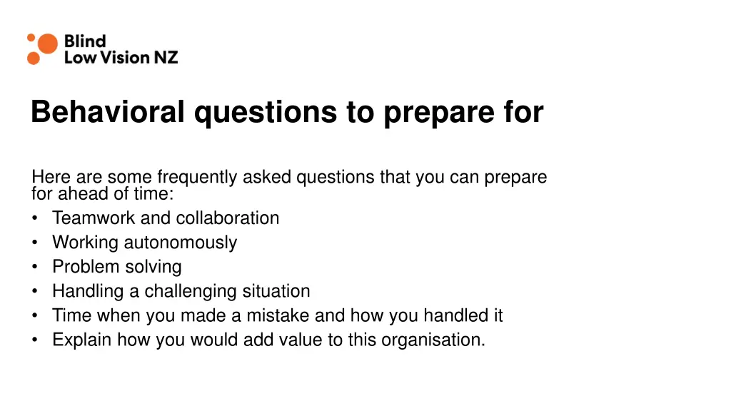 behavioral questions to prepare for