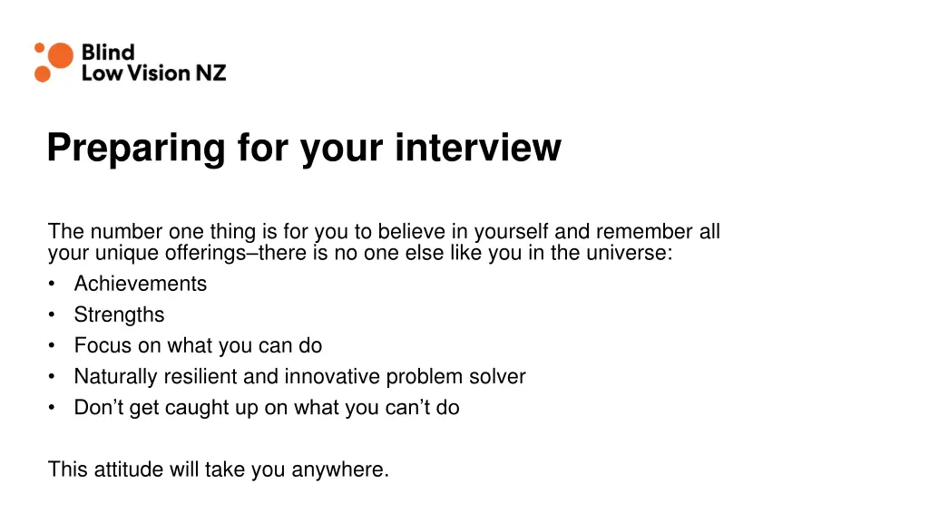 preparing for your interview