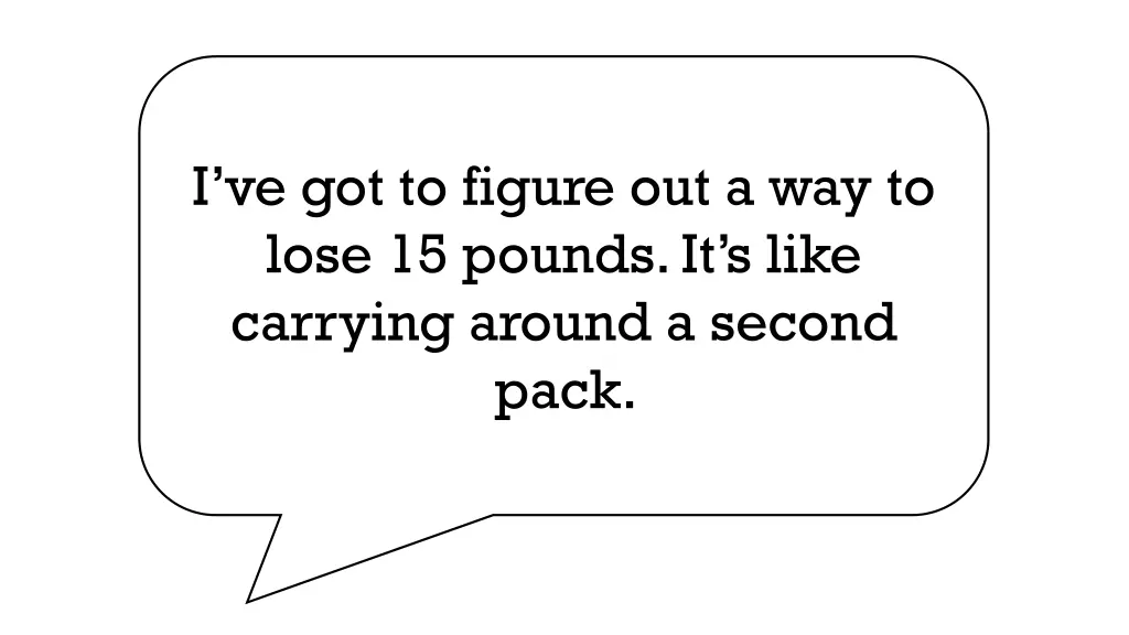 i ve got to figure out a way to lose 15 pounds