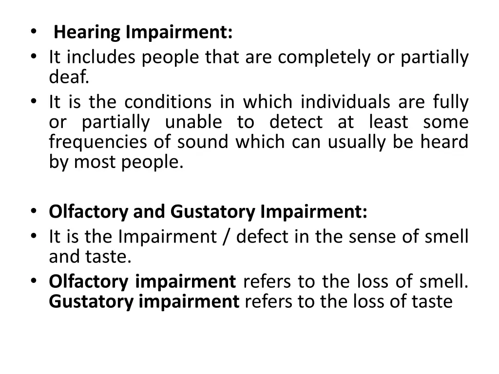 hearing impairment it includes people that