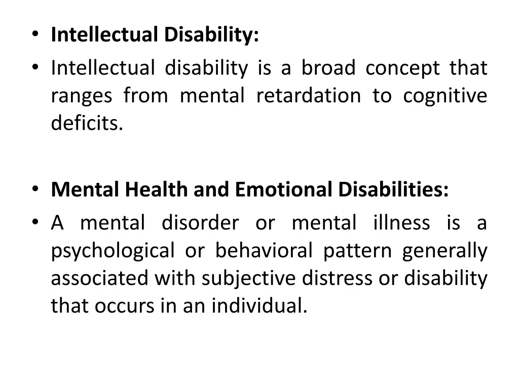 intellectual disability intellectual disability