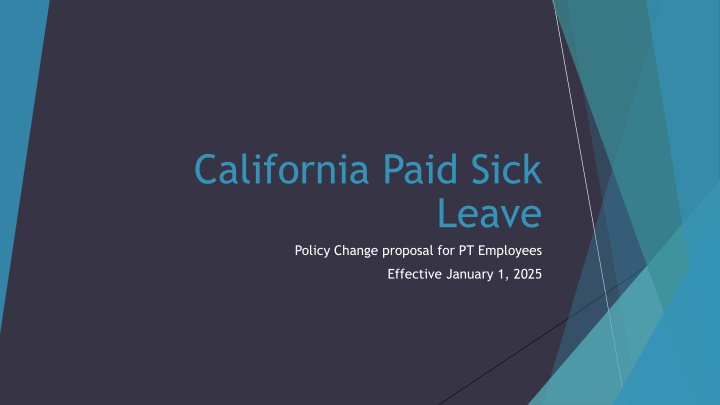 california paid sick