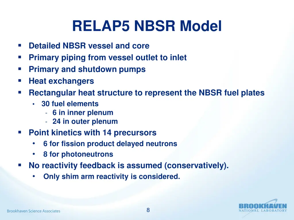 relap5 nbsr model