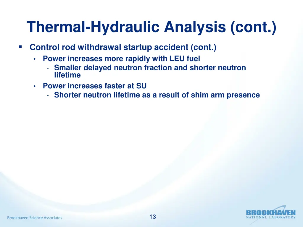 thermal hydraulic analysis cont 2