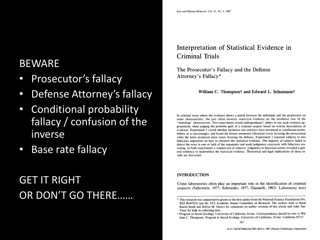 beware prosecutor s fallacy defense attorney