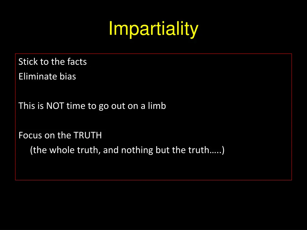 impartiality