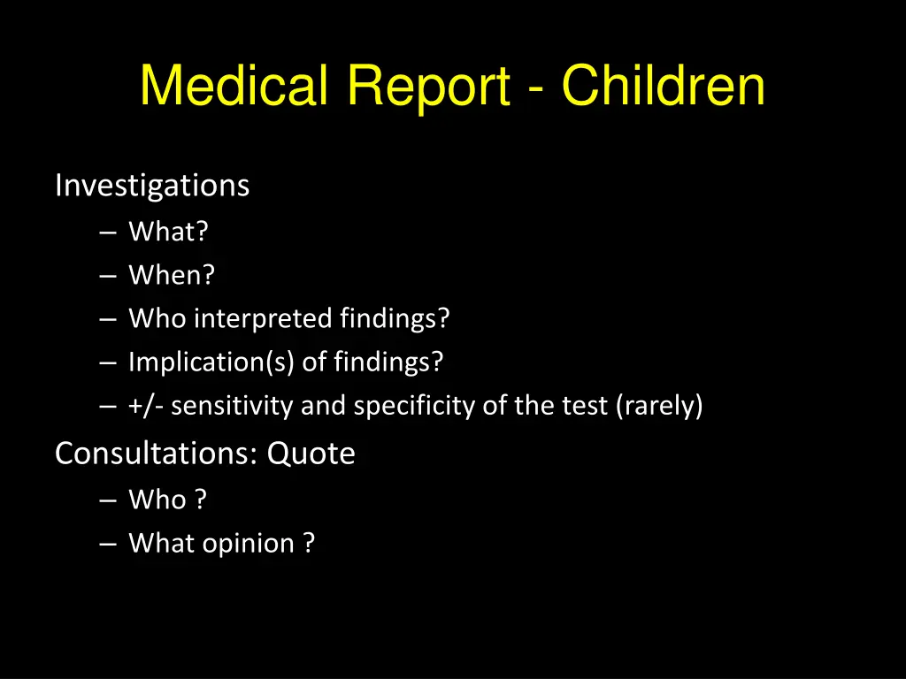 medical report children 2