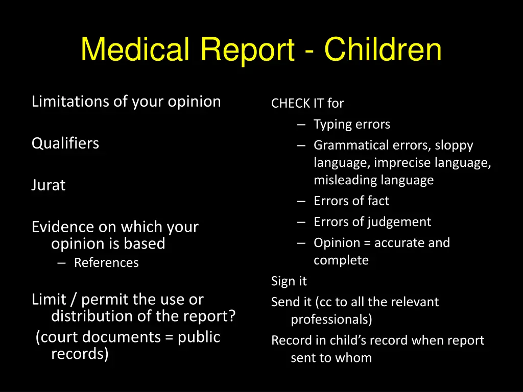 medical report children 4