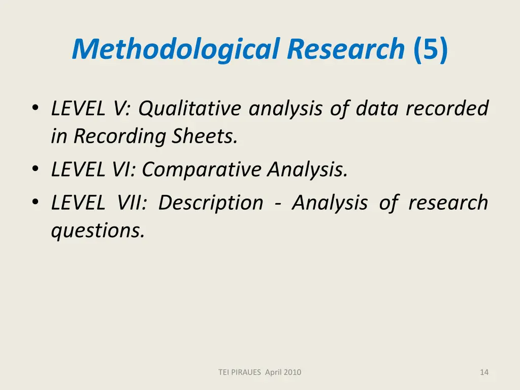 methodological research 5