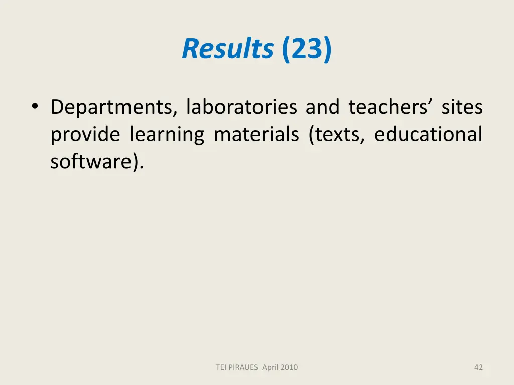 results 23