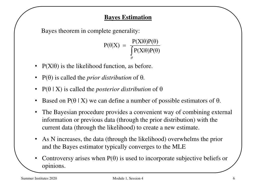 bayes estimation