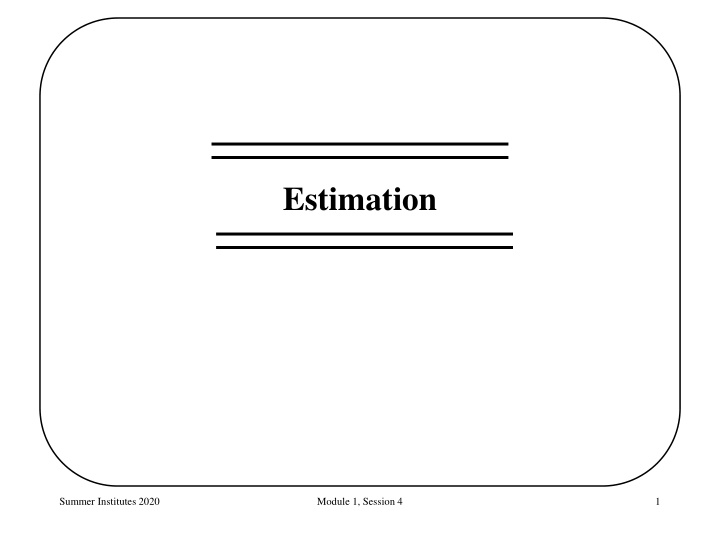 estimation