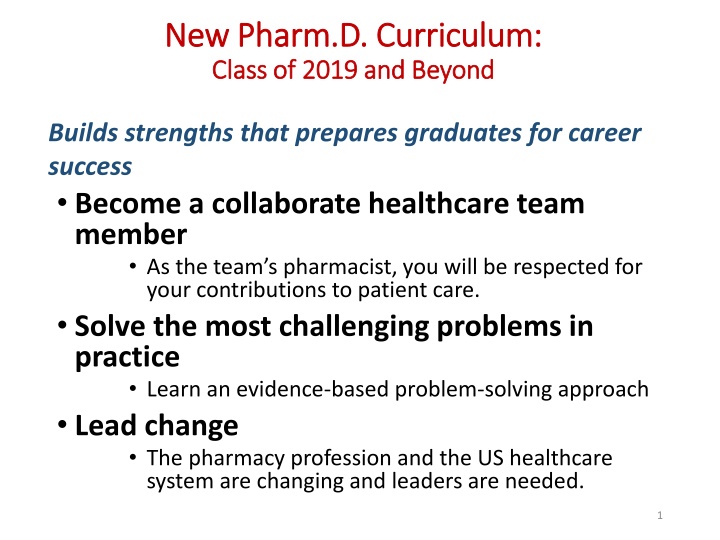 new pharm d curriculum new pharm d curriculum