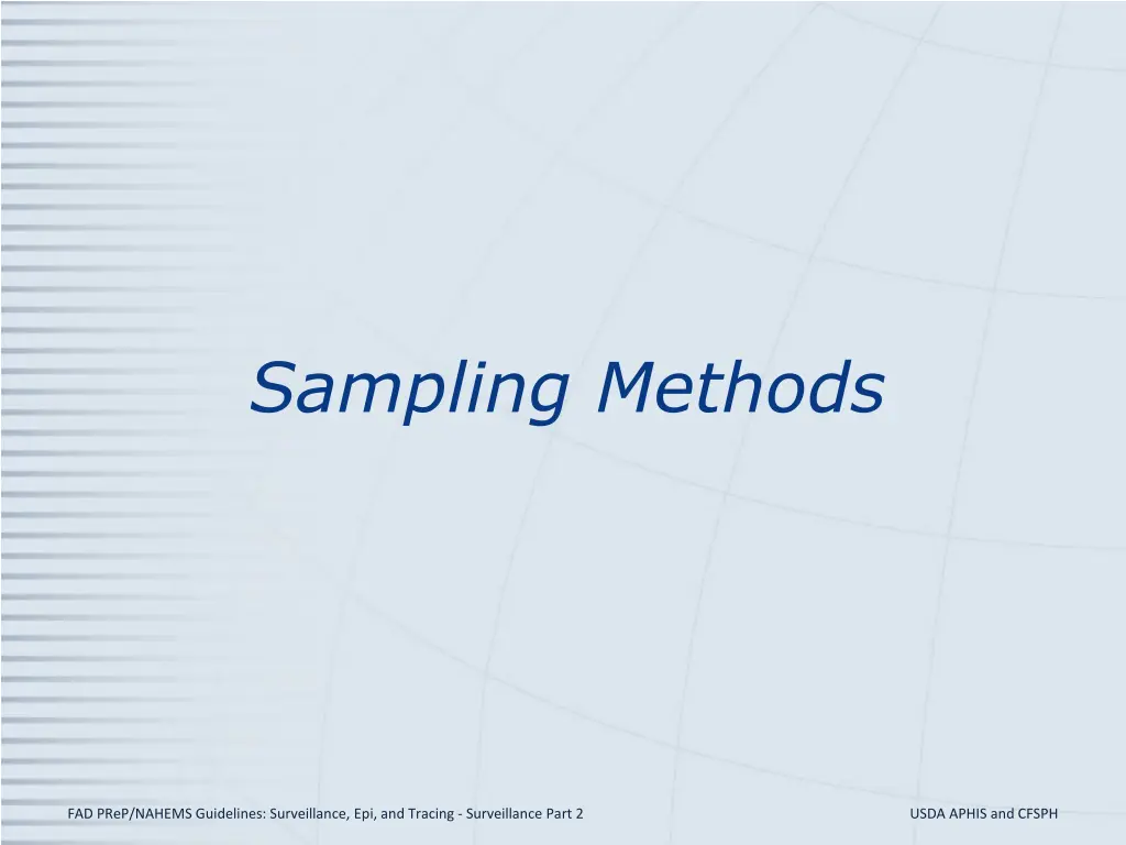 sampling methods