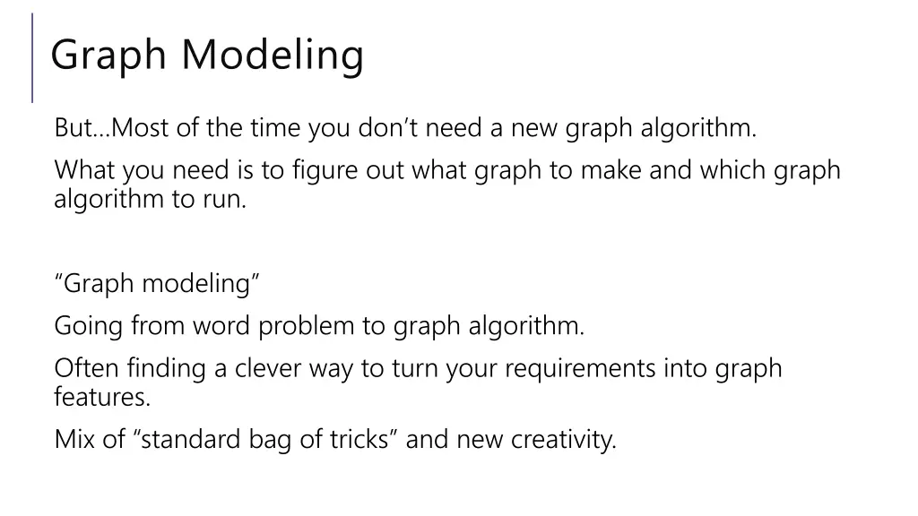 graph modeling