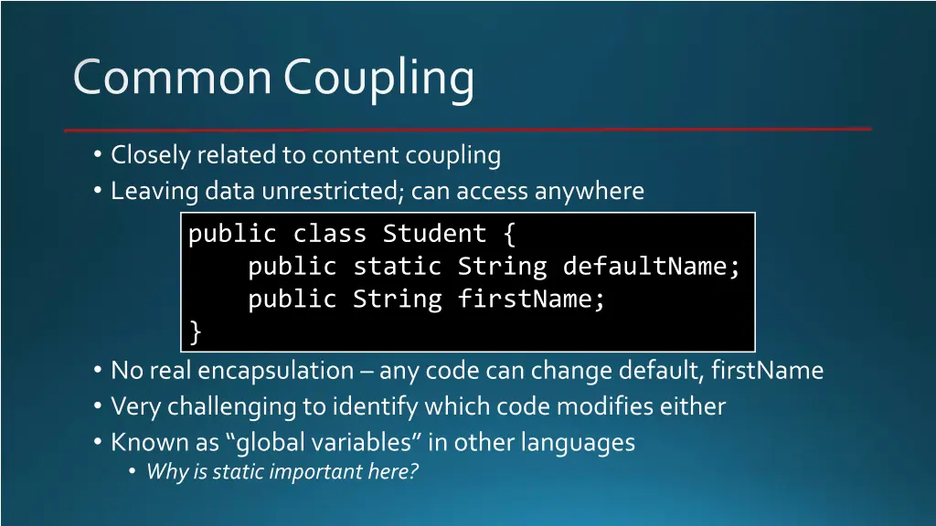 common coupling