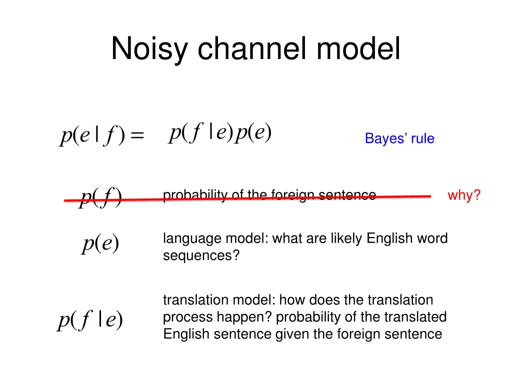noisy channel model 4