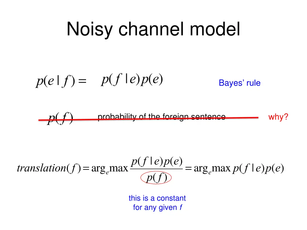 noisy channel model 5