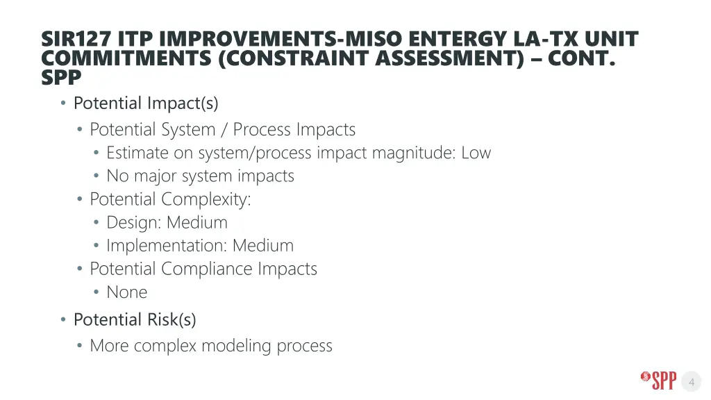 sir127 itp improvements miso entergy la tx unit 2