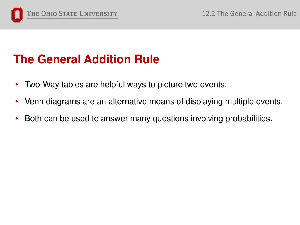 12 2 the general addition rule