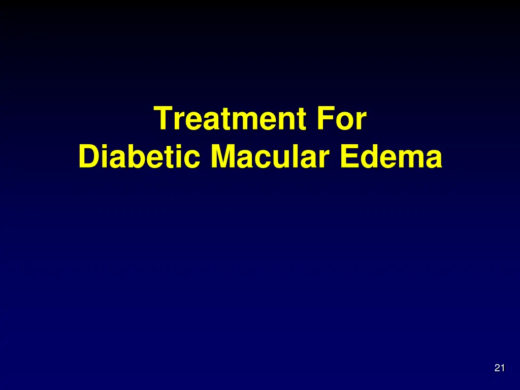 treatment for diabetic macular edema