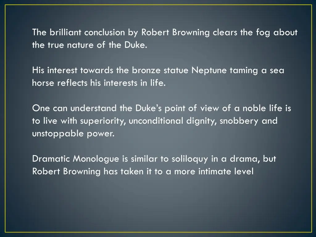 the brilliant conclusion by robert browning