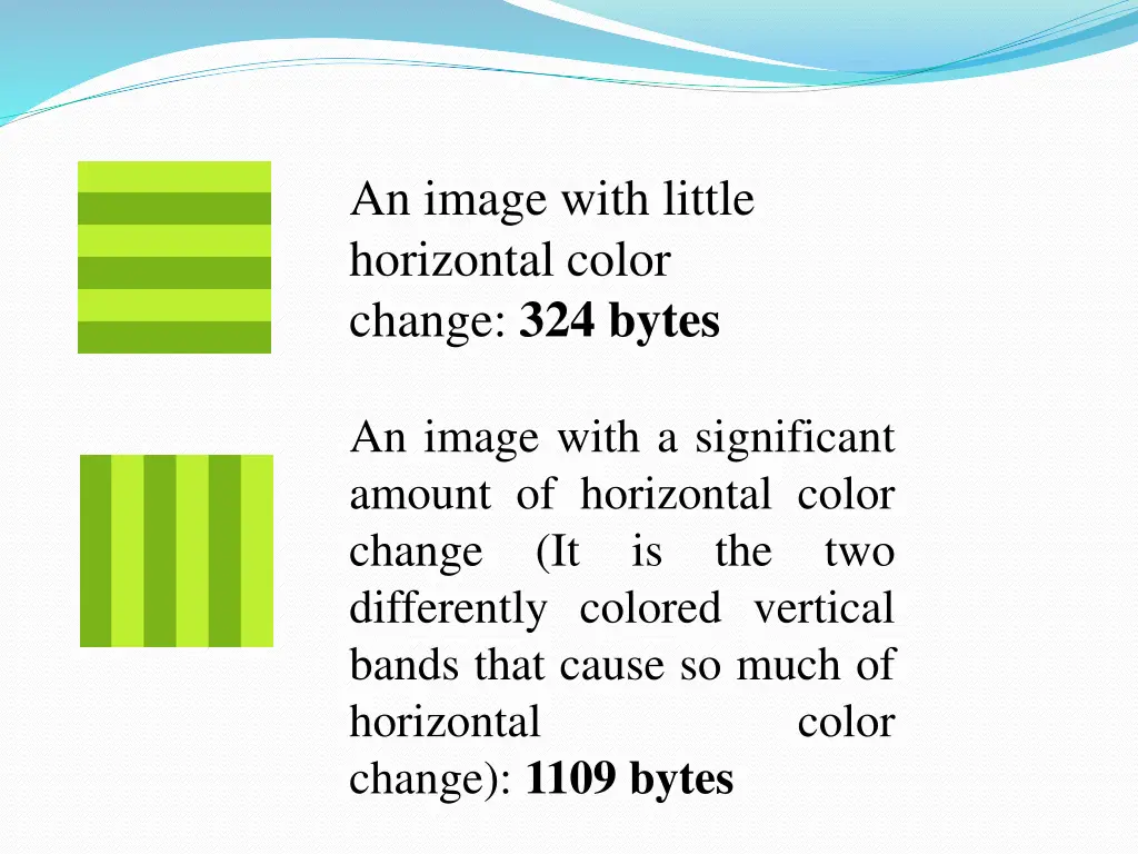 an image with little horizontal color change
