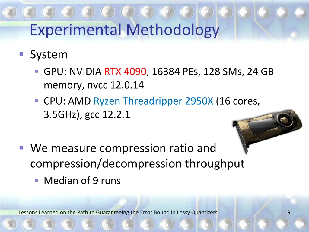experimental methodology