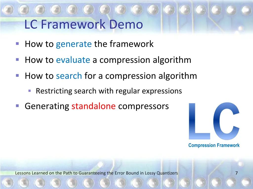lc framework demo