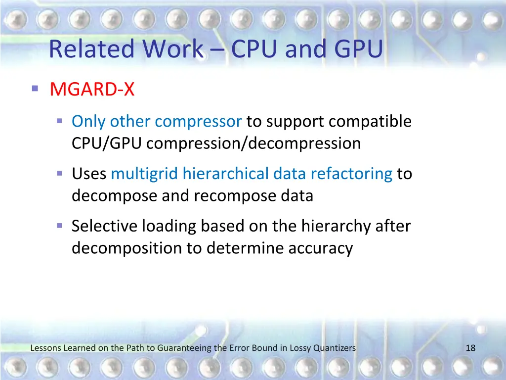 related work cpu and gpu