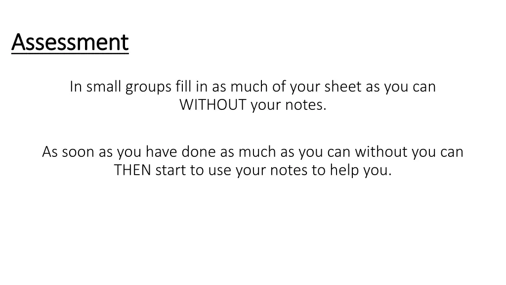 assessment assessment
