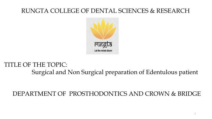 rungta college of dental sciences research