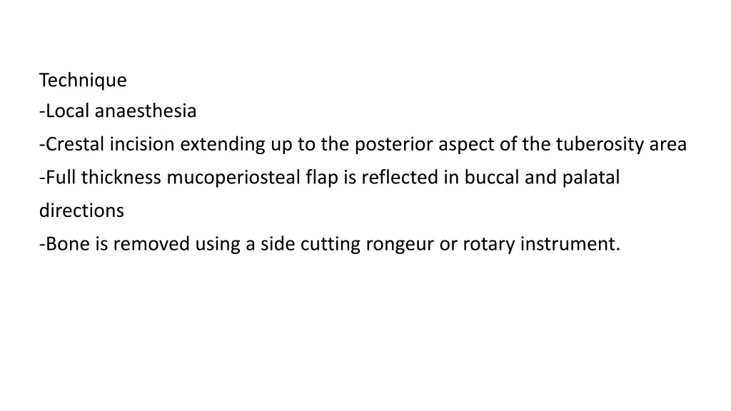 technique local anaesthesia