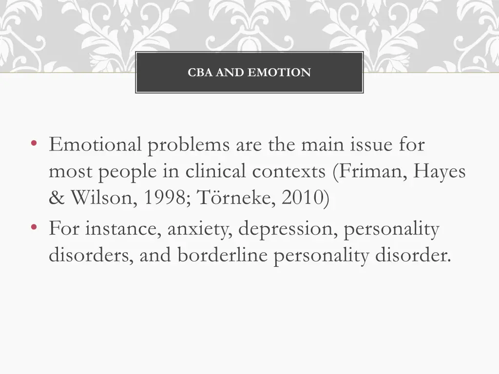cba and emotion