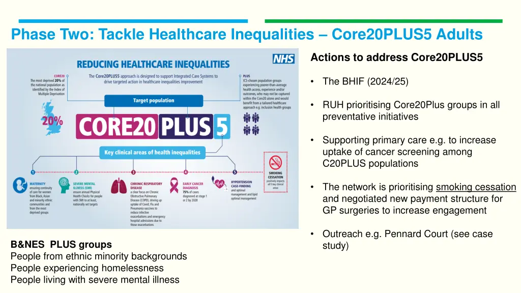 phase two tackle healthcare inequalities 1