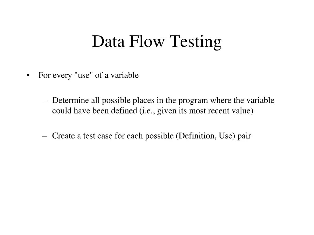 data flow testing 1