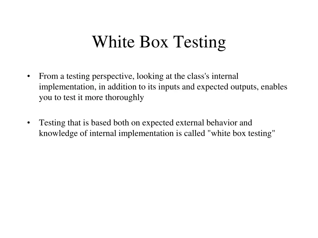 white box testing 1
