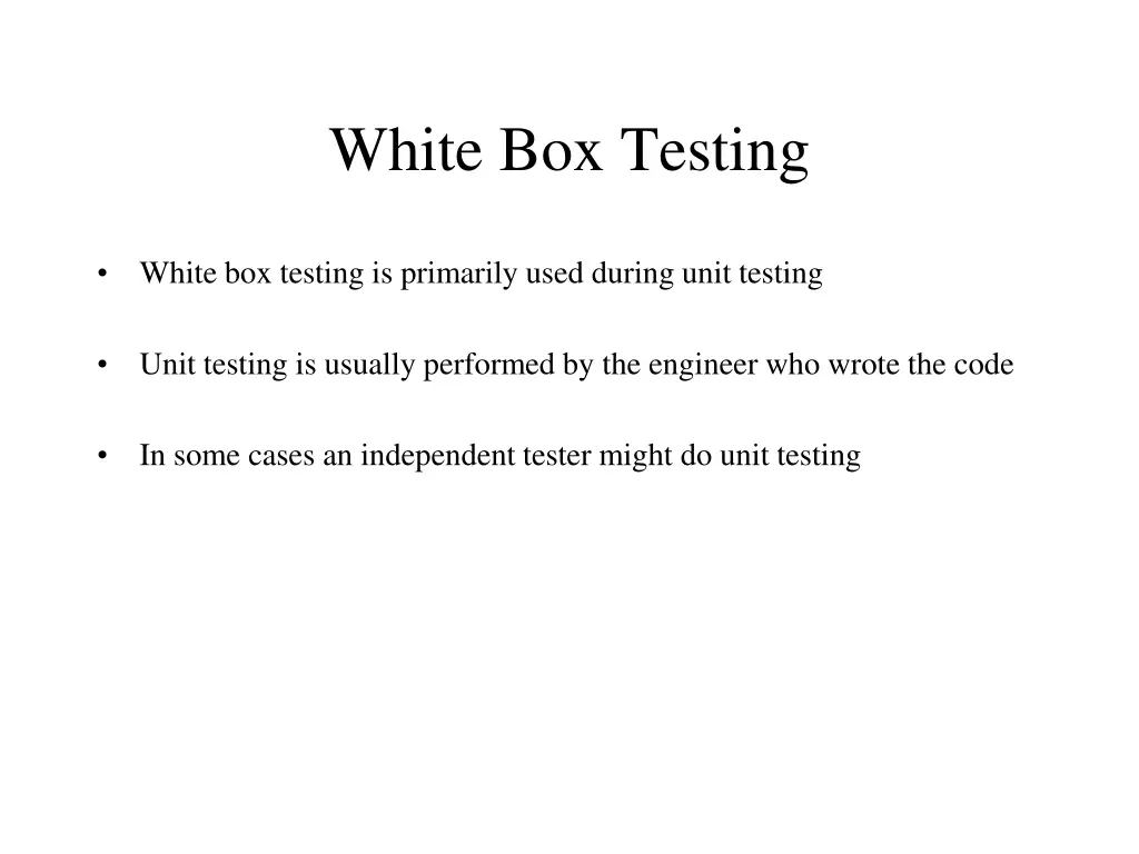 white box testing 2
