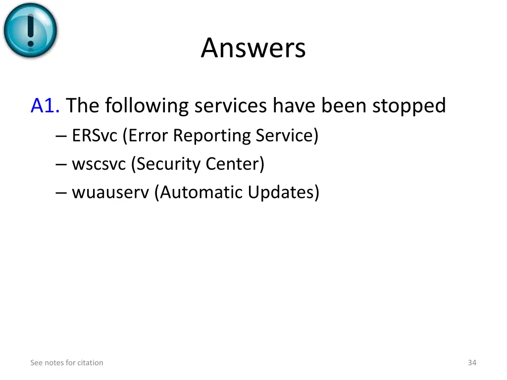 answers