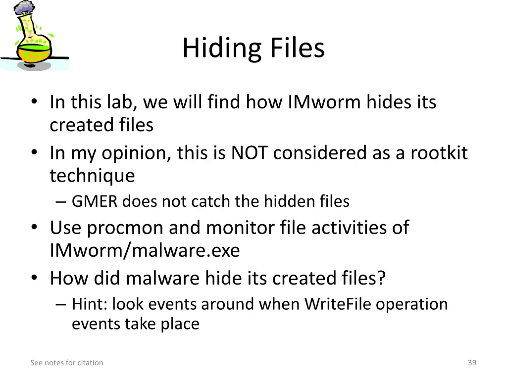 hiding files