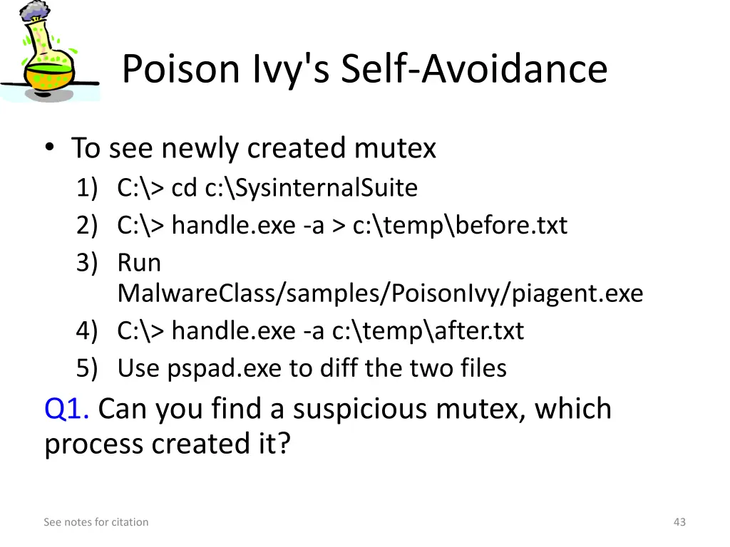 poison ivy s self avoidance
